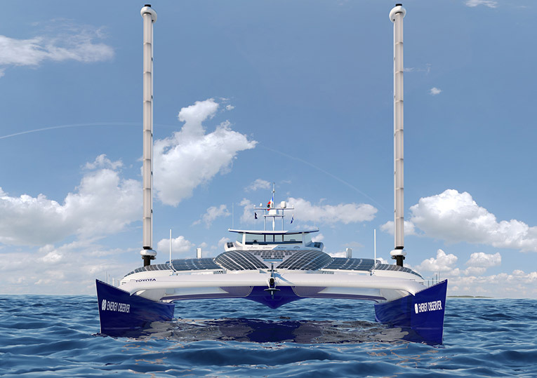 navio A embarcação realiza volta ao mundo para testar uma combinação de tecnologias de baixo carbono no transporte marítimo. Chegou em águas brasileiras após 23 dias de viagem a partir da Namíbia. A parada em Fortaleza é a 83ª parada da viagem global da embarcação e a conclusão de sua segunda travessia transatlântica. A capital cearense foi escolhida por sediar a subsidiária da Qair no País e a previsão é que fique por dez dias.
