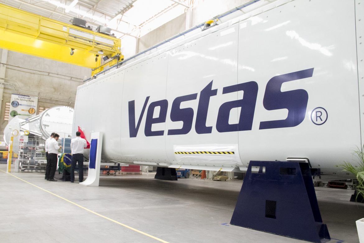vestas A gigante dinamarquesa Vestas vai anunciar um investimento de R$ 130 milhões em sua fábrica de turbinas eólicas no Ceará