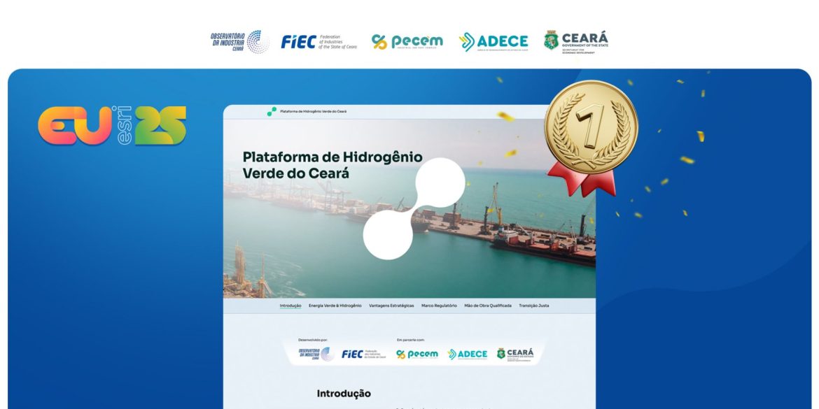 Plataforma de Hidrogênio Verde do Ceará vence prêmio nacional